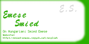 emese smied business card